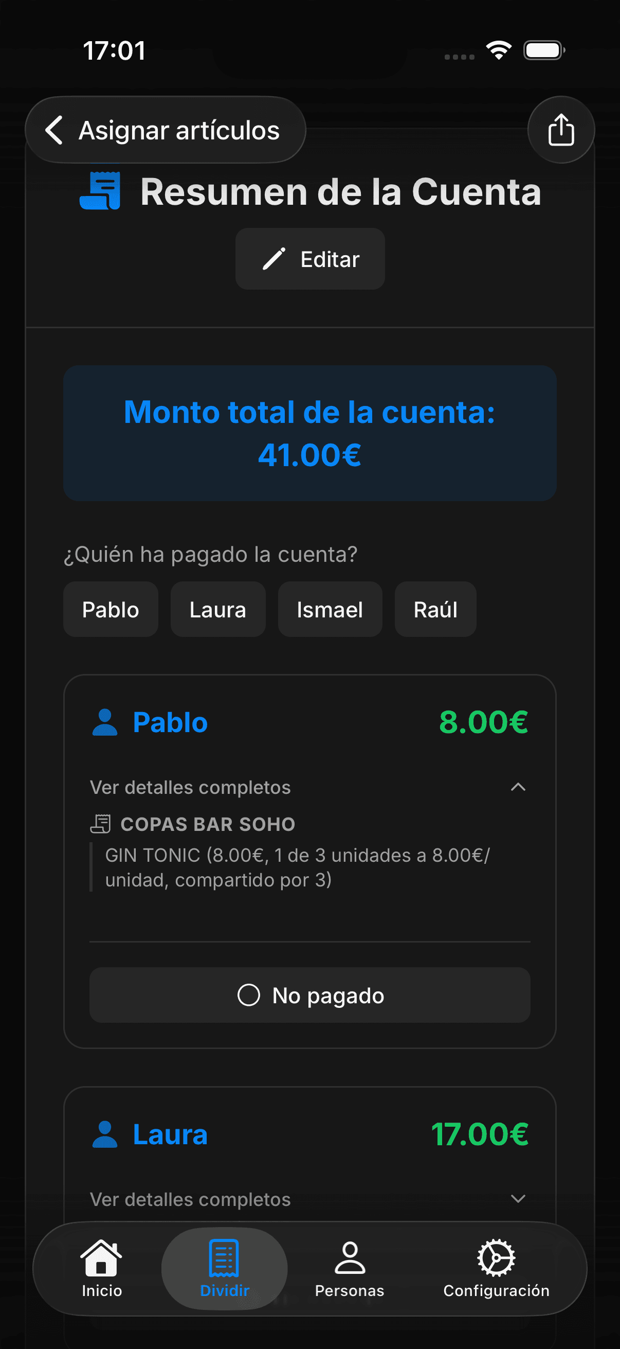 Share Summary
